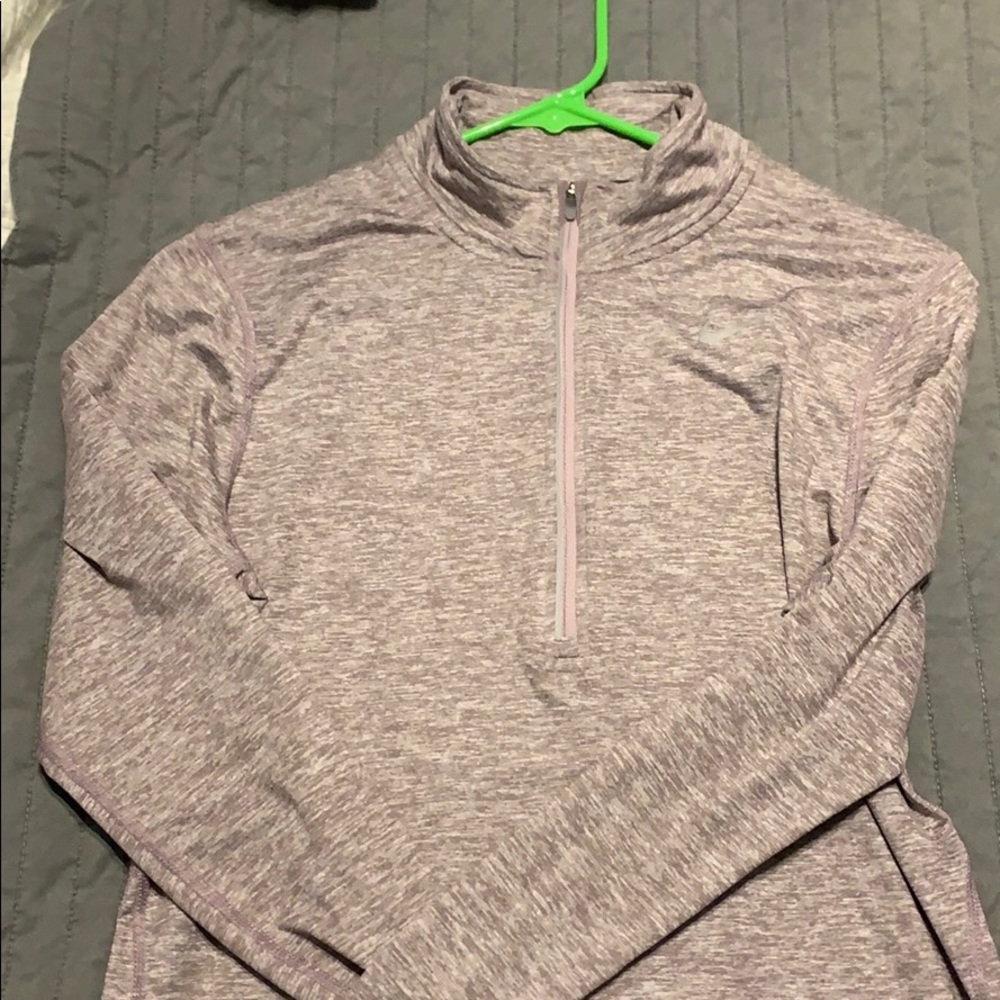 Grayish/Purple Nike half zip